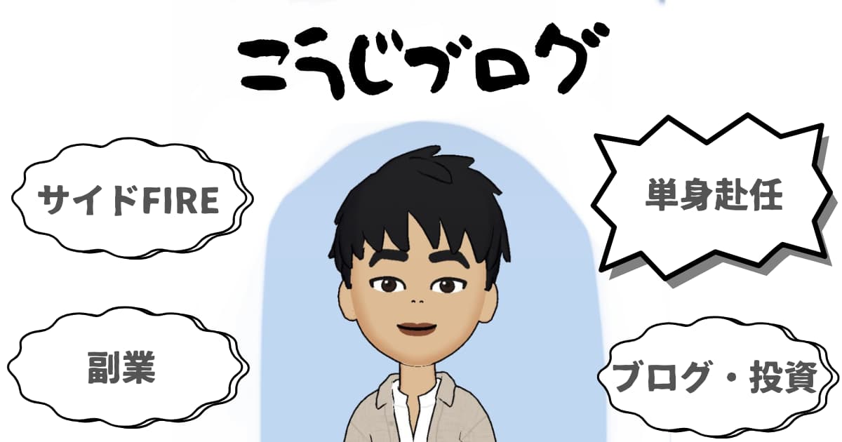 似顔絵とブログの内容をまとめた画像